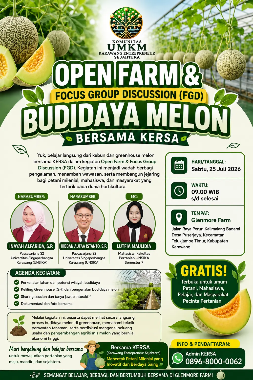 OPEN FARM & FOCUS GROUP DISCUSSION KERSA
