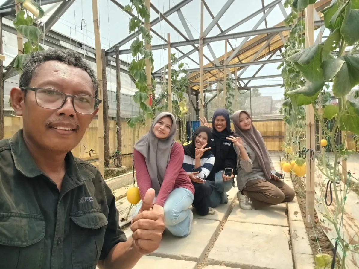 Mahasiswi Faperta Unsika Kunjungi Kelompok Tani KERSA di Glenmore Farm, Bahas Kendala Produksi hingga Pemasaran Hasil Panen